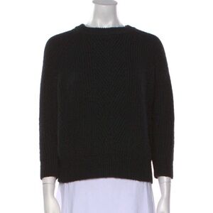 Women's Black Crewneck Sweater